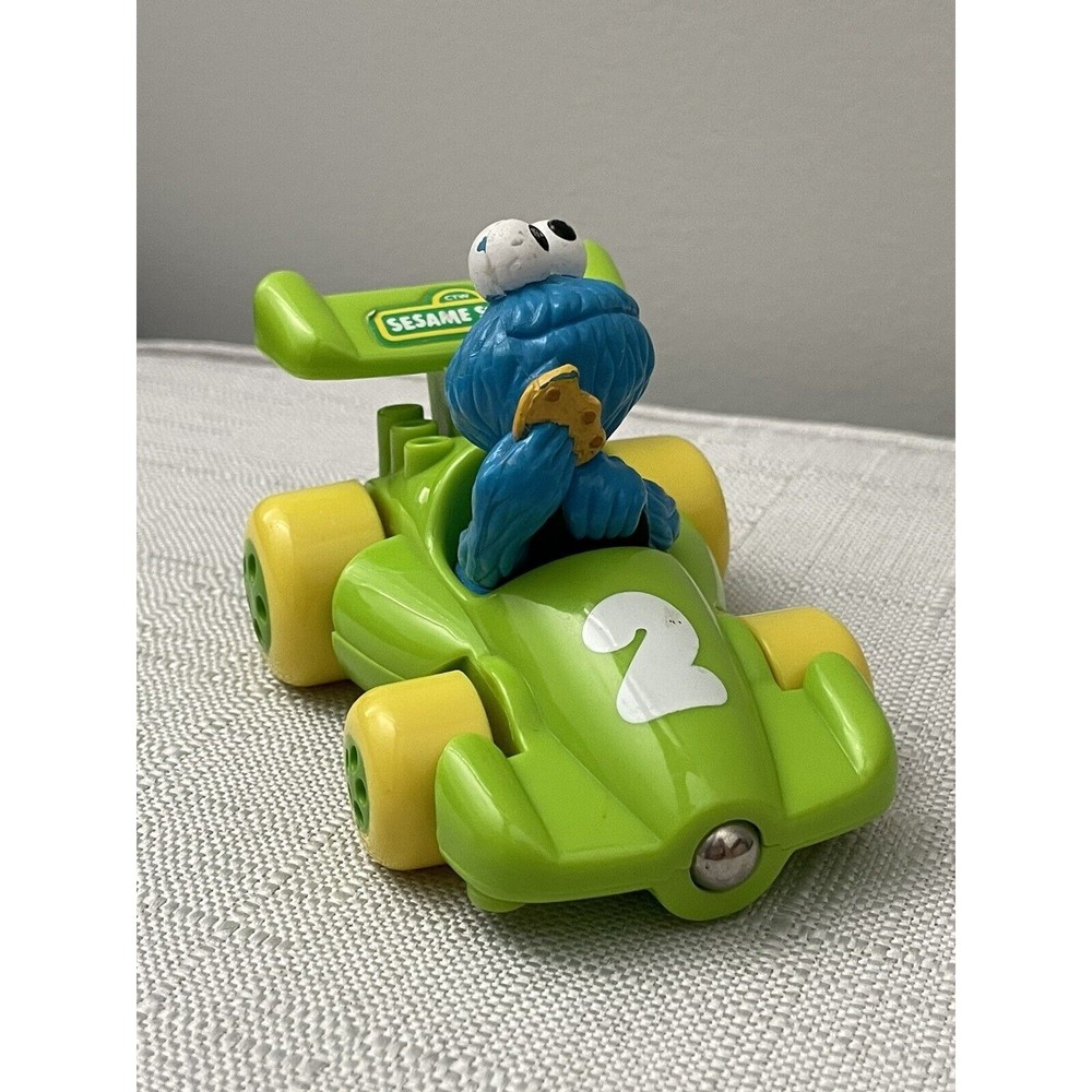 VTG‼ Tyco Sesame Street COOKIE MONSTER Magnetic #2 Race Car Vehicle 1997